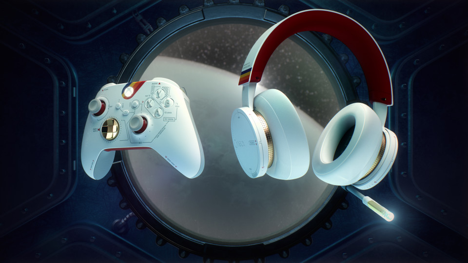 Cuffie e controller Xbox di Starfield in edizione limitata