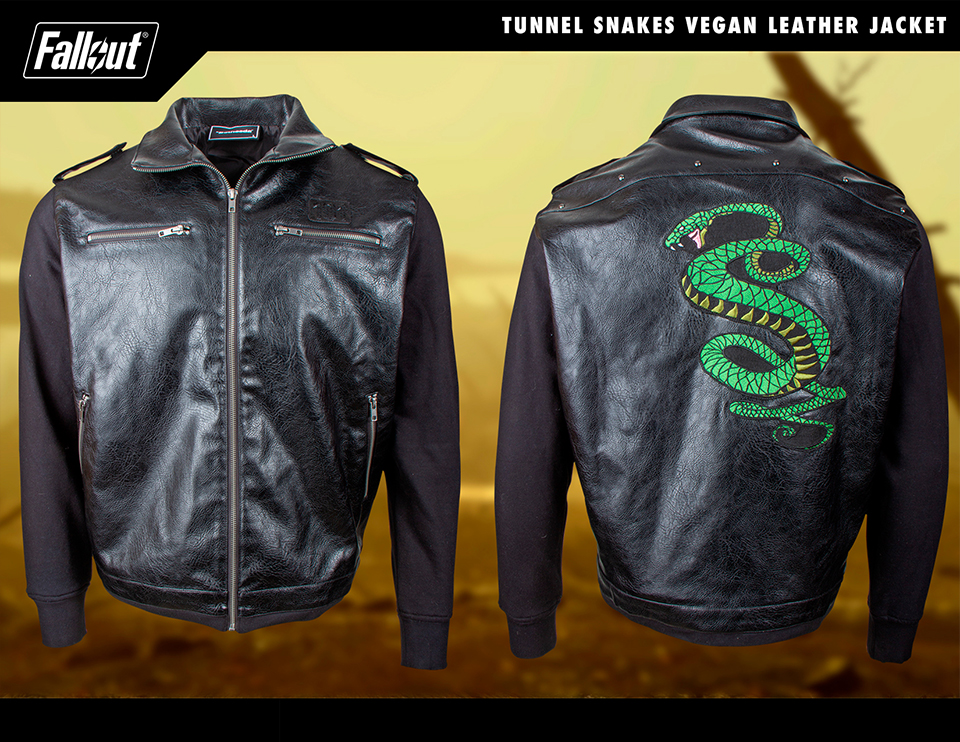 Tunnel Snakes Vegan Leather Jacket – Official Bethesda Gear Store