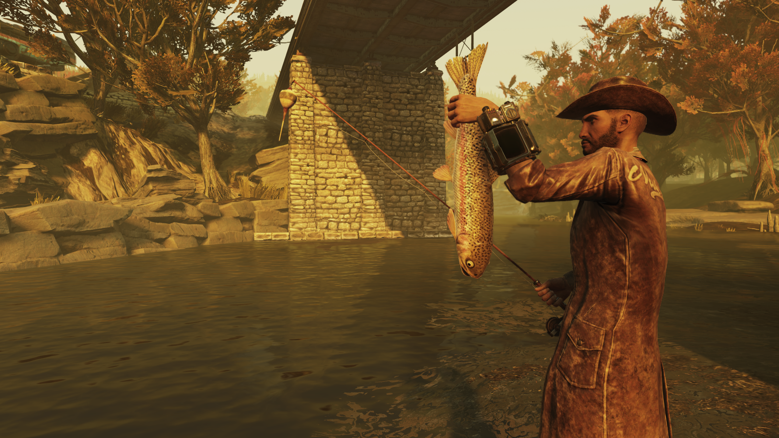 man fishing
