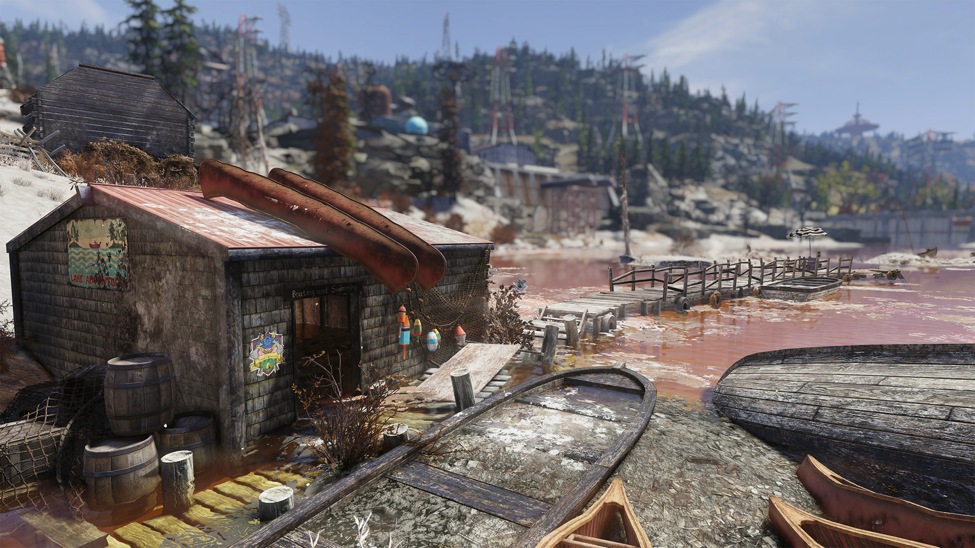 Fallout76 CampLewisBoathouse 1920x1080