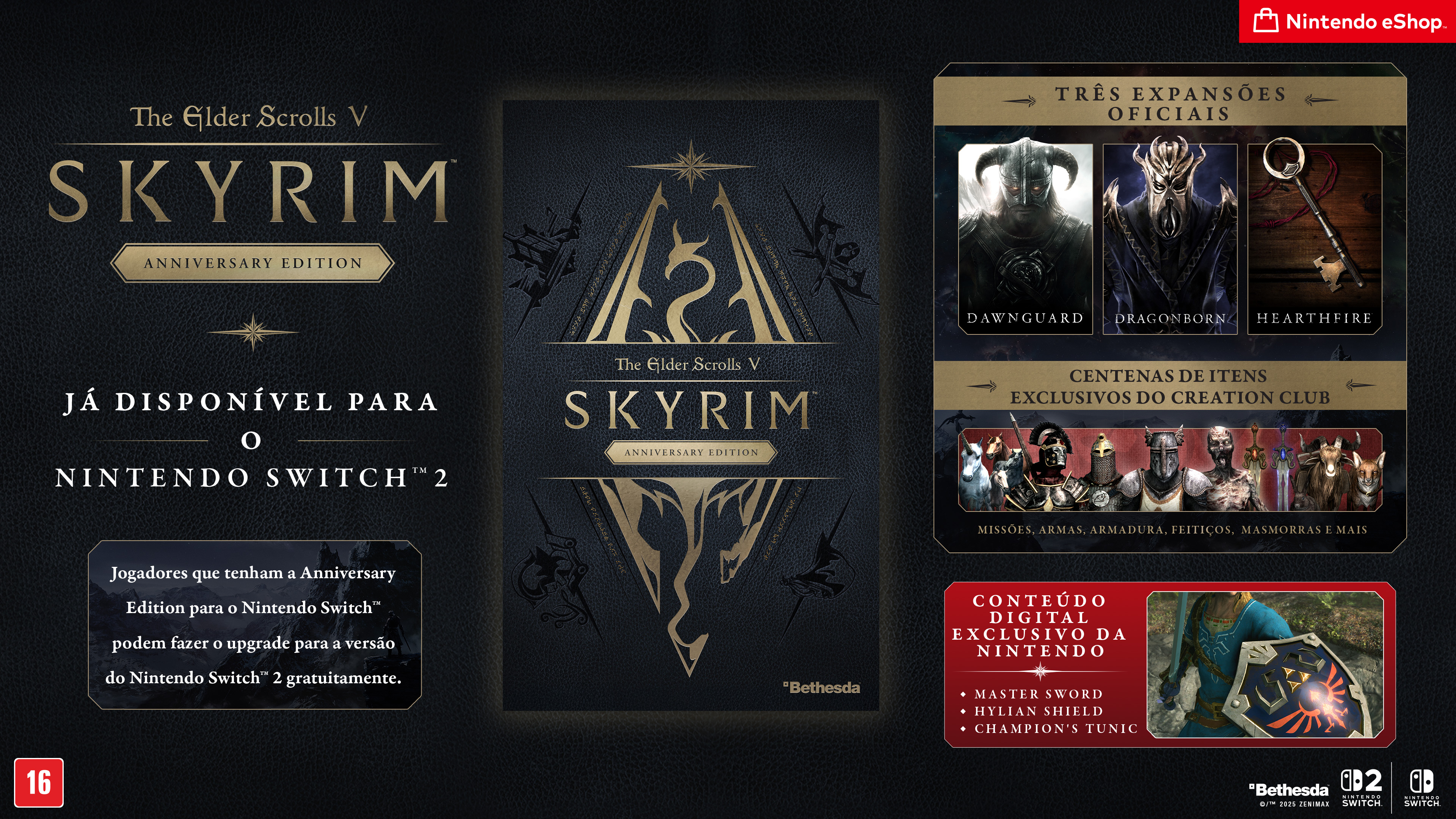The Elder Scrolls V: Skyrim Anniversary Edition já disponível para