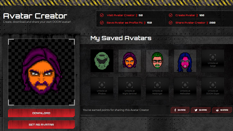 Show us your DOOM face with custom Slayers Club Avatars  Slayers Club