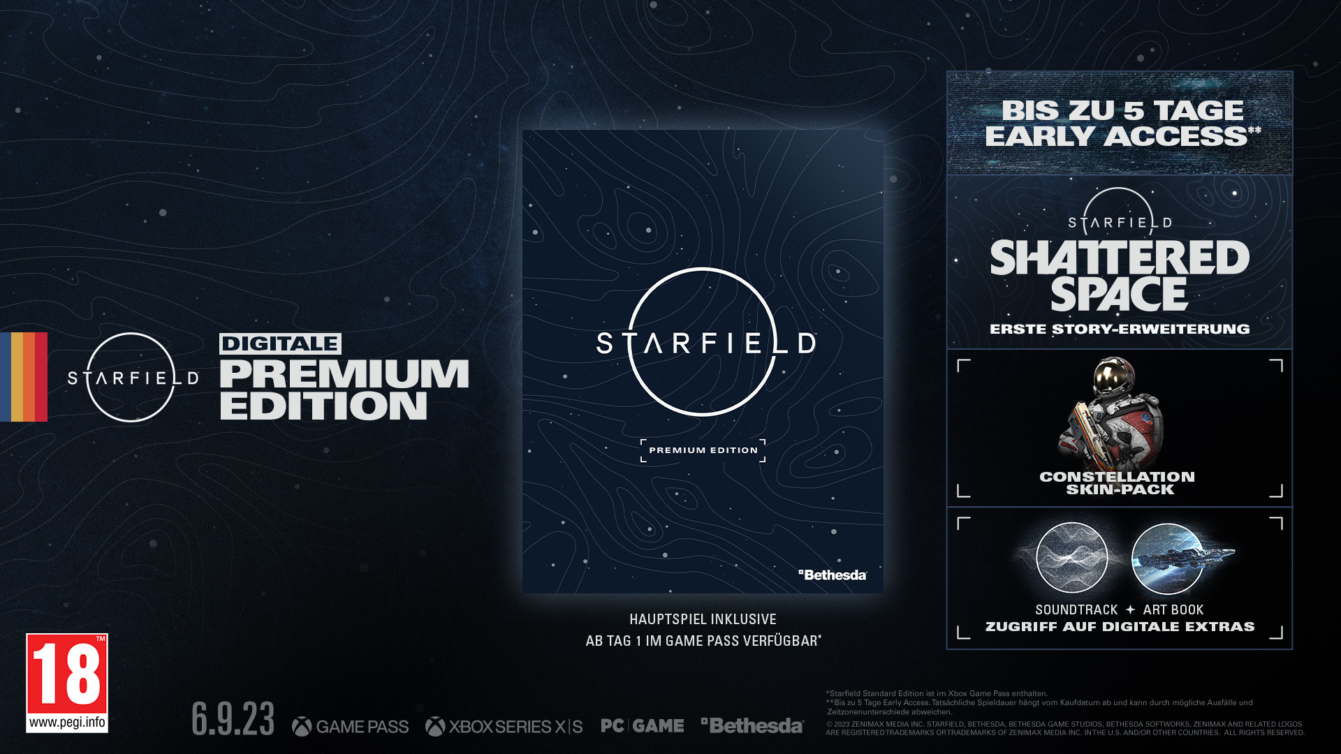 Starfield-Vorbestellungsboni, Constellation Edition & Einzelheiten