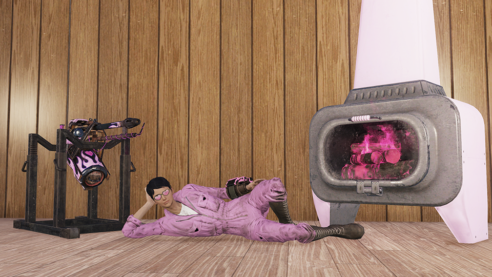 F76 Burning Love Fireplace