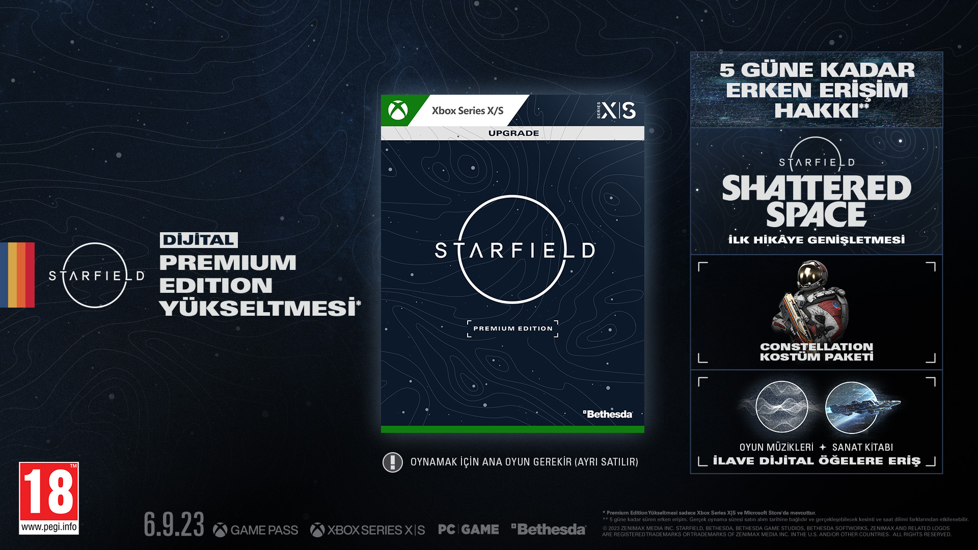 Starfield Ön Sipariş Bonusları, Constellation Edition ve Erken