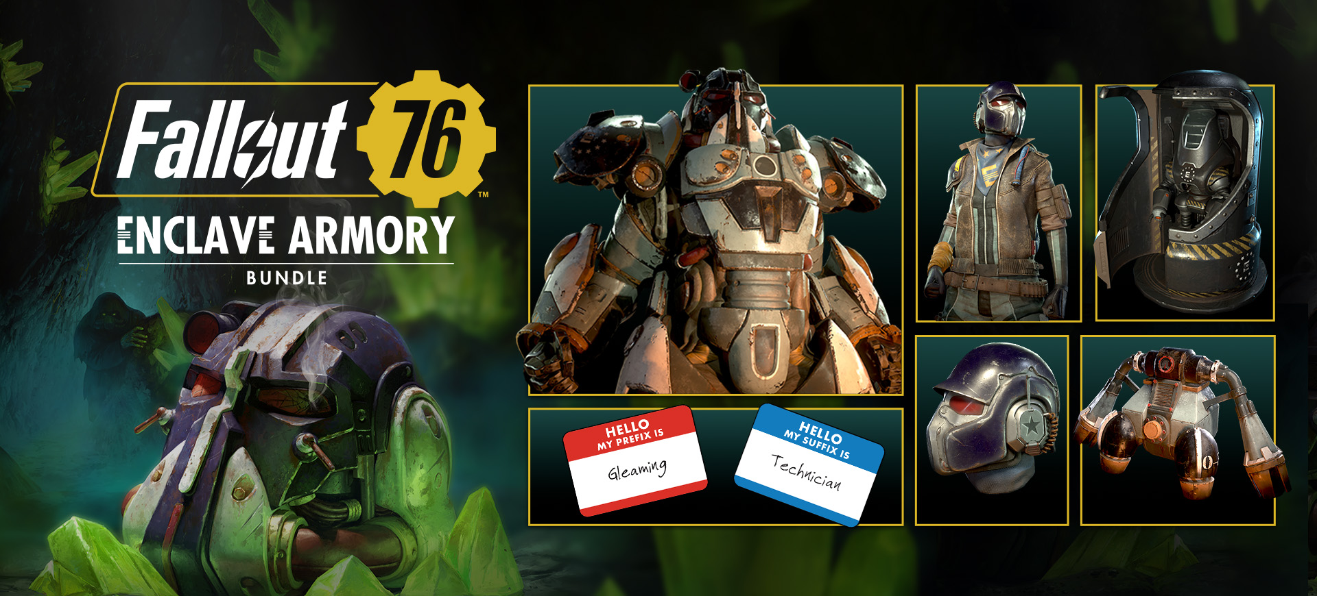 Fallout 76: Profundezas Brilhantes - Enclave Armory Bundle