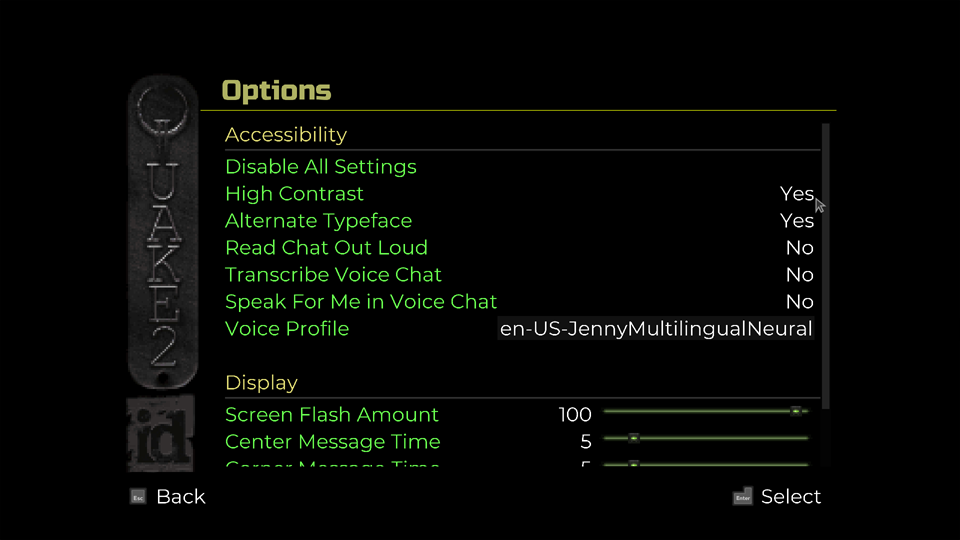 Q2 Accessibility HighContrast ON