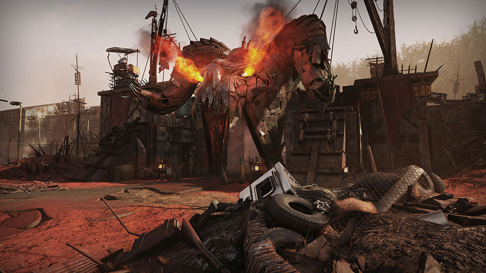 F76 Burning Springs Scrap Deathclaw in-body