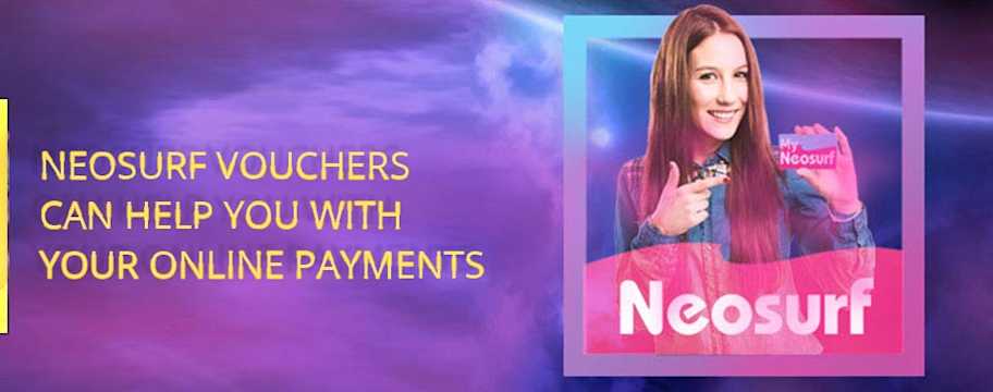 Neosurf vouchers can help you with your online payments