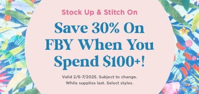 Save 30% on FBY When You Spend $100+