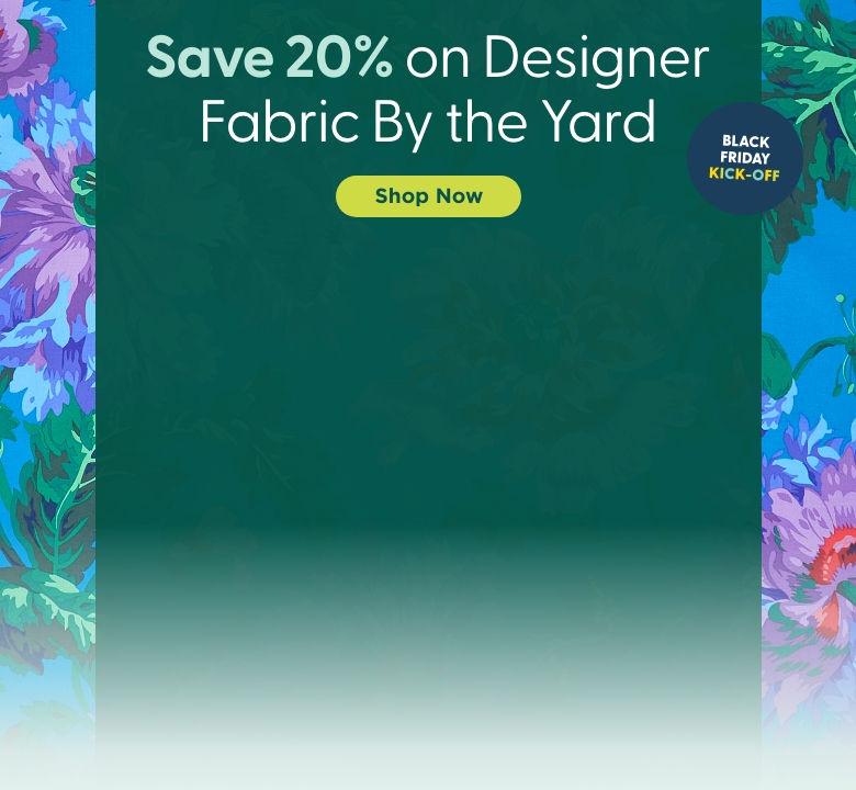 Designer Fabric by the Yard Sale