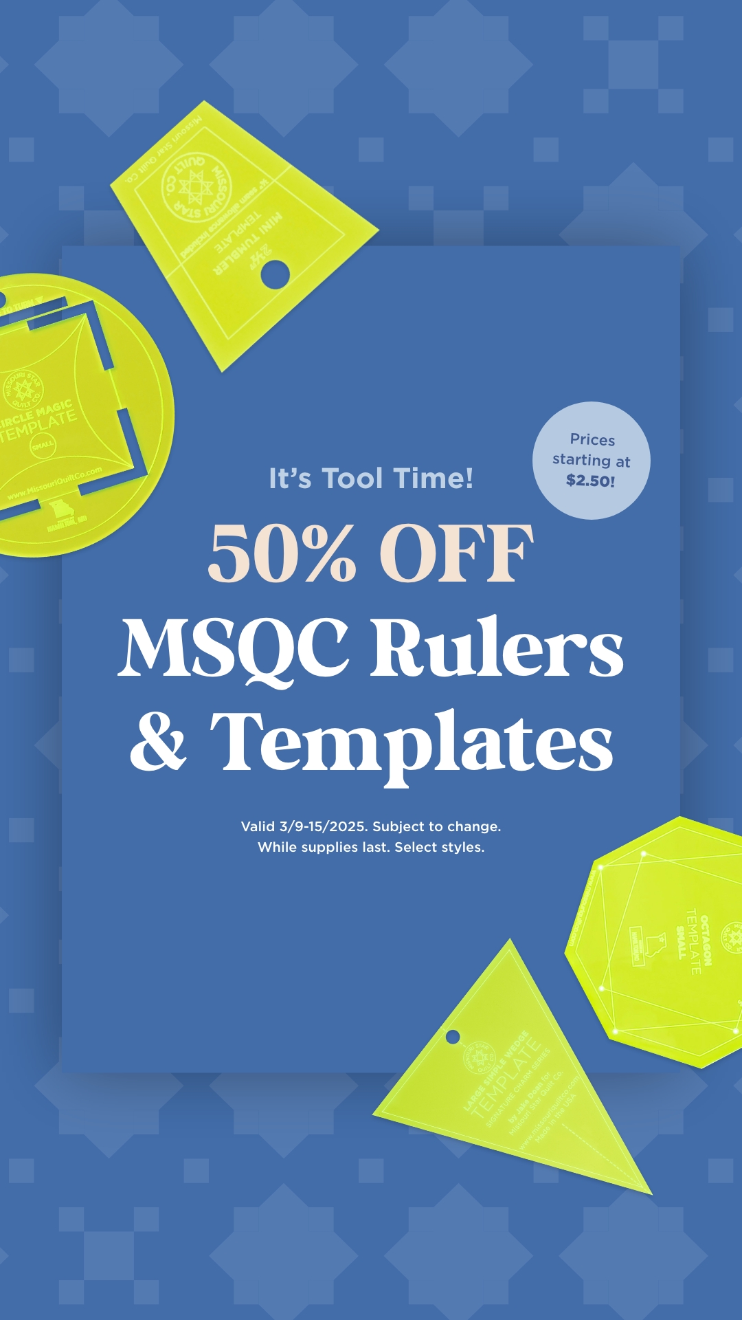 Ruler & Template Sale