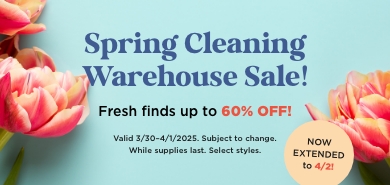 Spring Cleaning Warehouse Sale