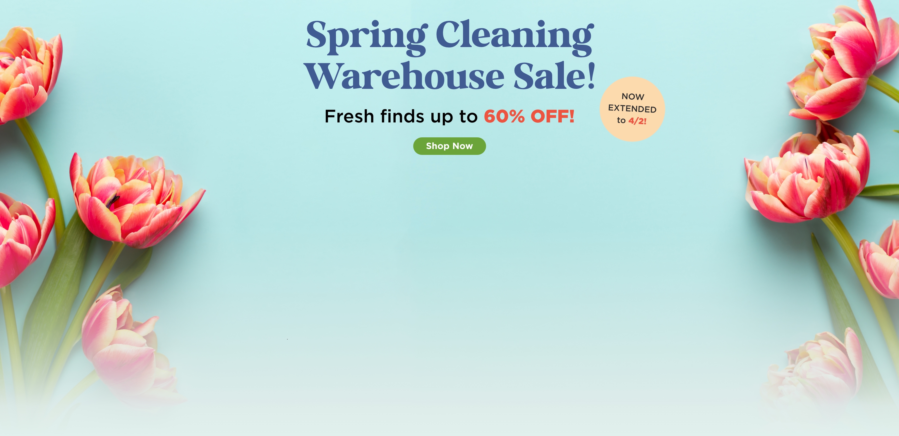 Spring Cleaning Warehouse Sale