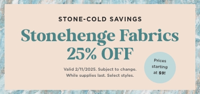 Stonehenge Fabric Sale