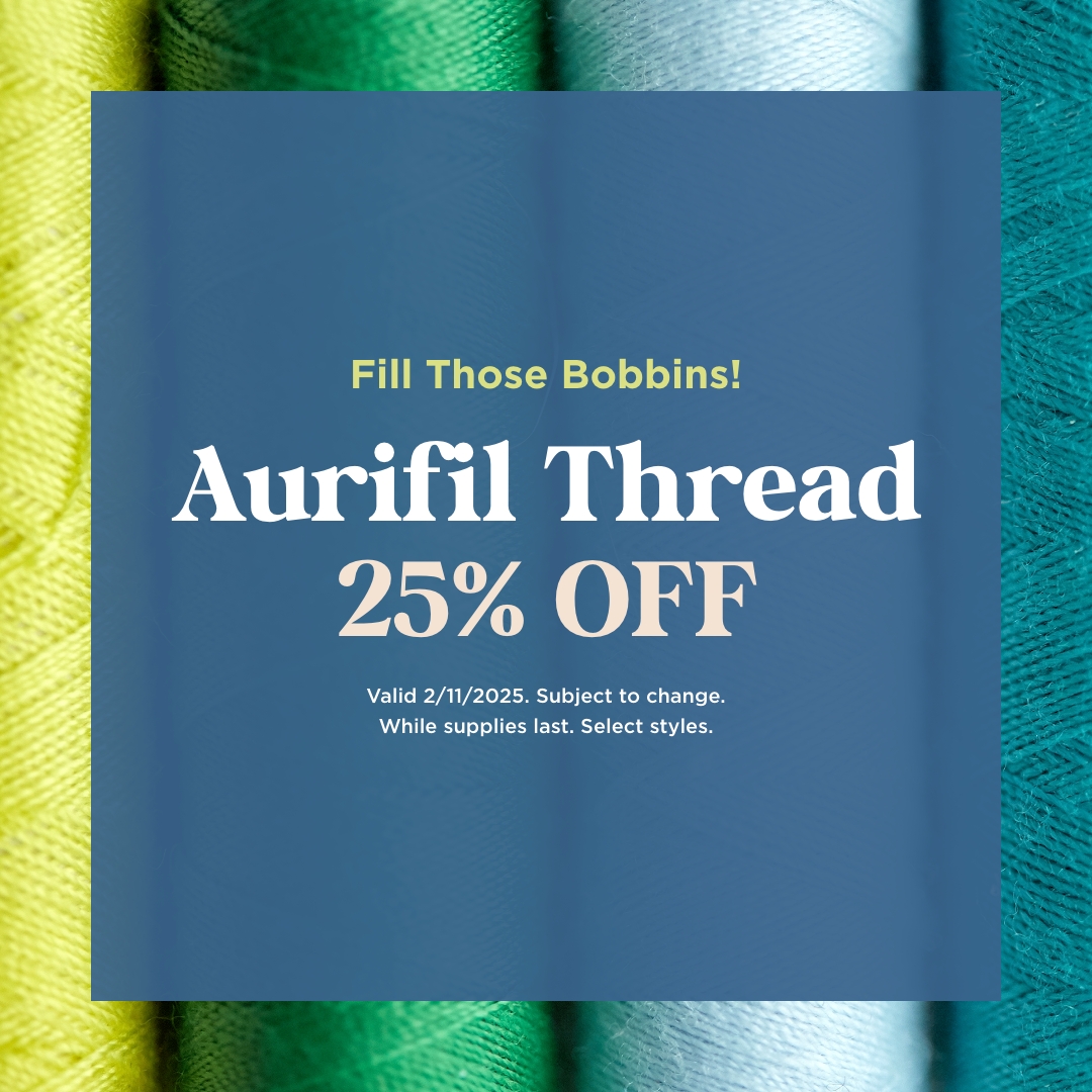 Aurifil Thread 25% Off