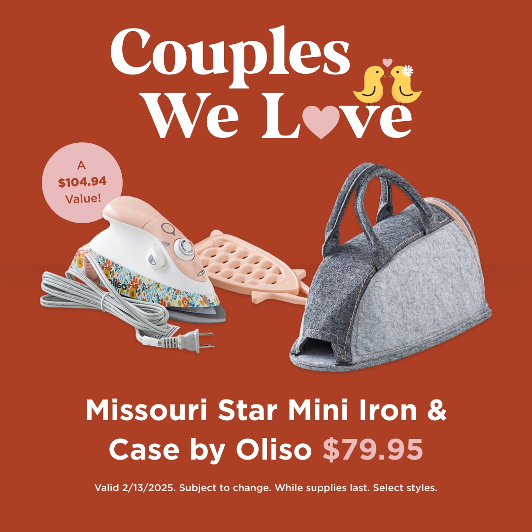 Missouri Star Mini Iron & Case by Oliso $79.95