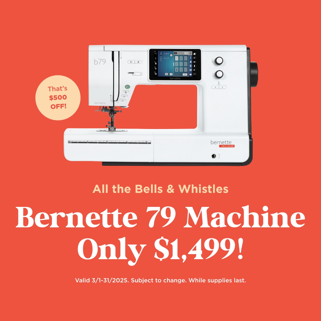 Bernette 79 Machine Only $1,499!