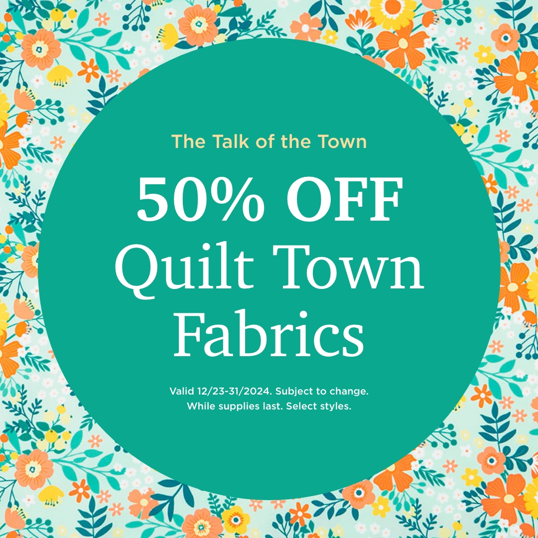 50% Off Quilt Town Fabrics