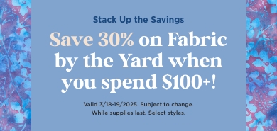 Fabric by the Yard Sale