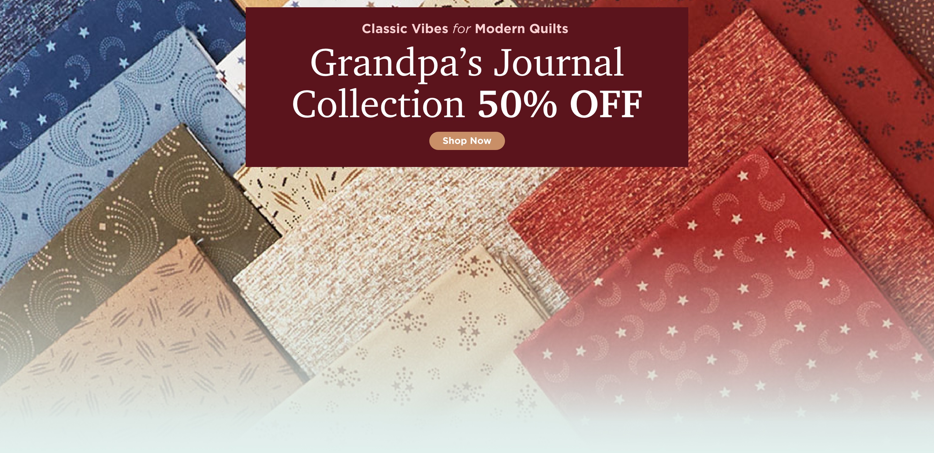 Grandpa's Journal Fabric Sale