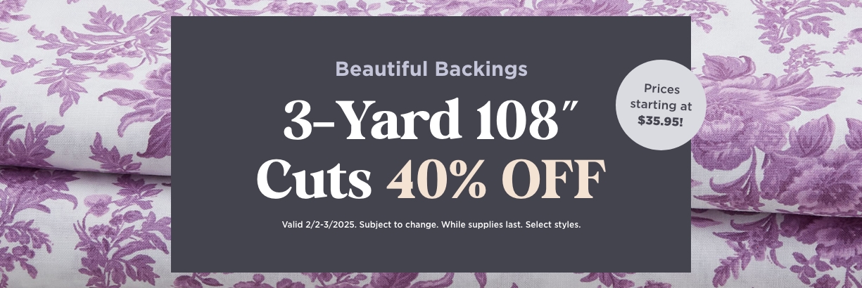 3 Yard Cut Sale