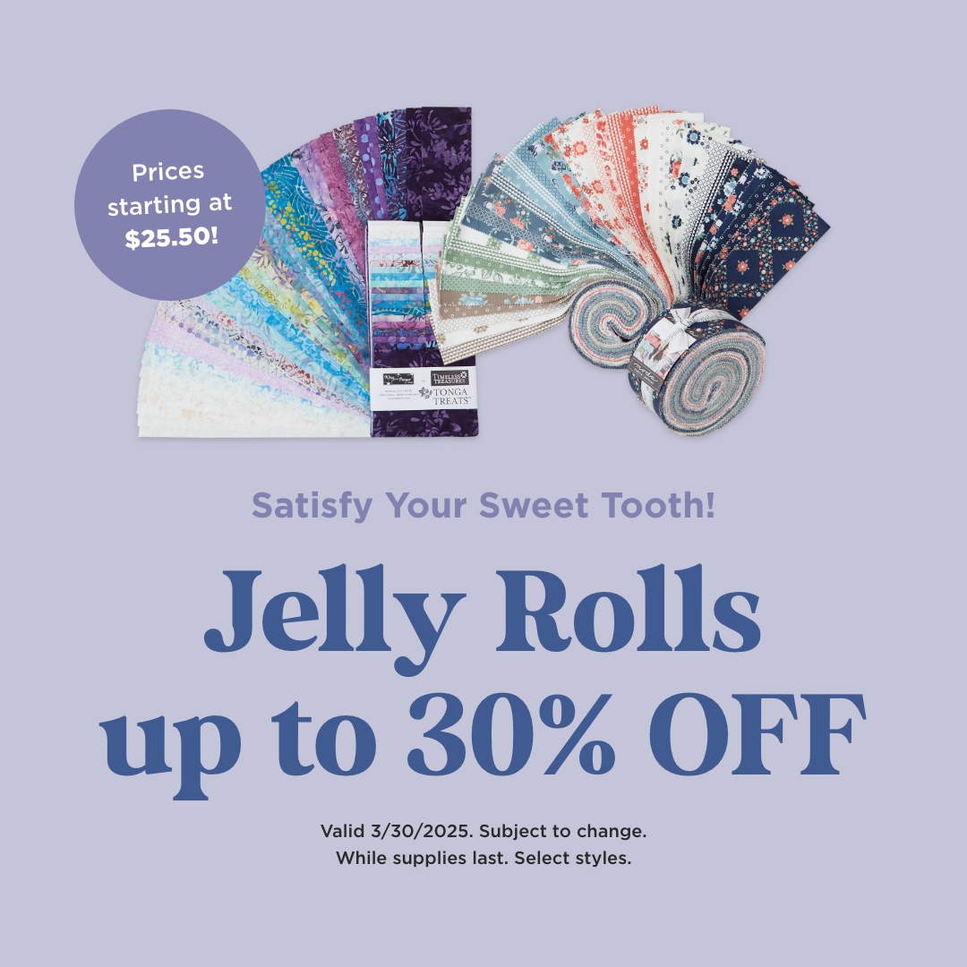 Jelly Rolls up to 30% Off