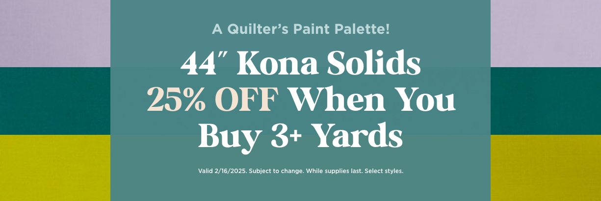 Kona Cotton Sale