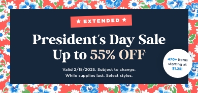 Presidents day sale