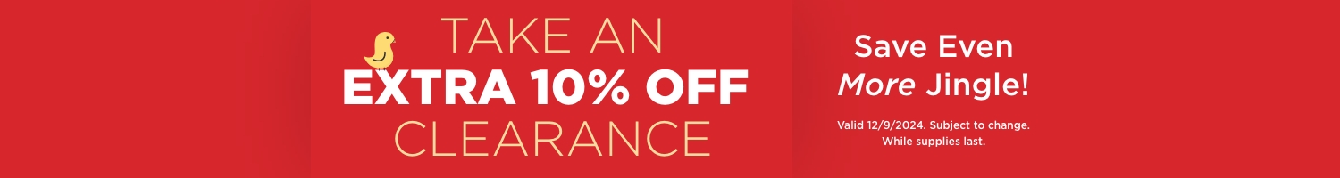 10% Off All Clearance
