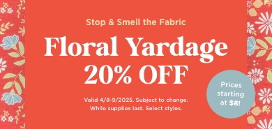 Floral Fabric Sale