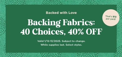 Backing Sale