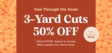 3 Yard Cut Sale