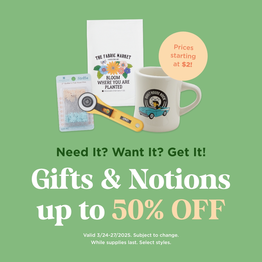 Gifts & Notions up to 50% Off