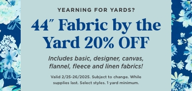 Fabric by the yard sale