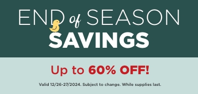 End of season clearance sale