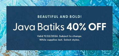 Java Batiks Sale