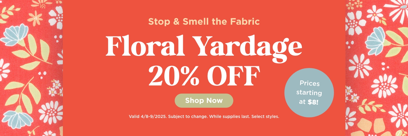 Floral Fabric Sale