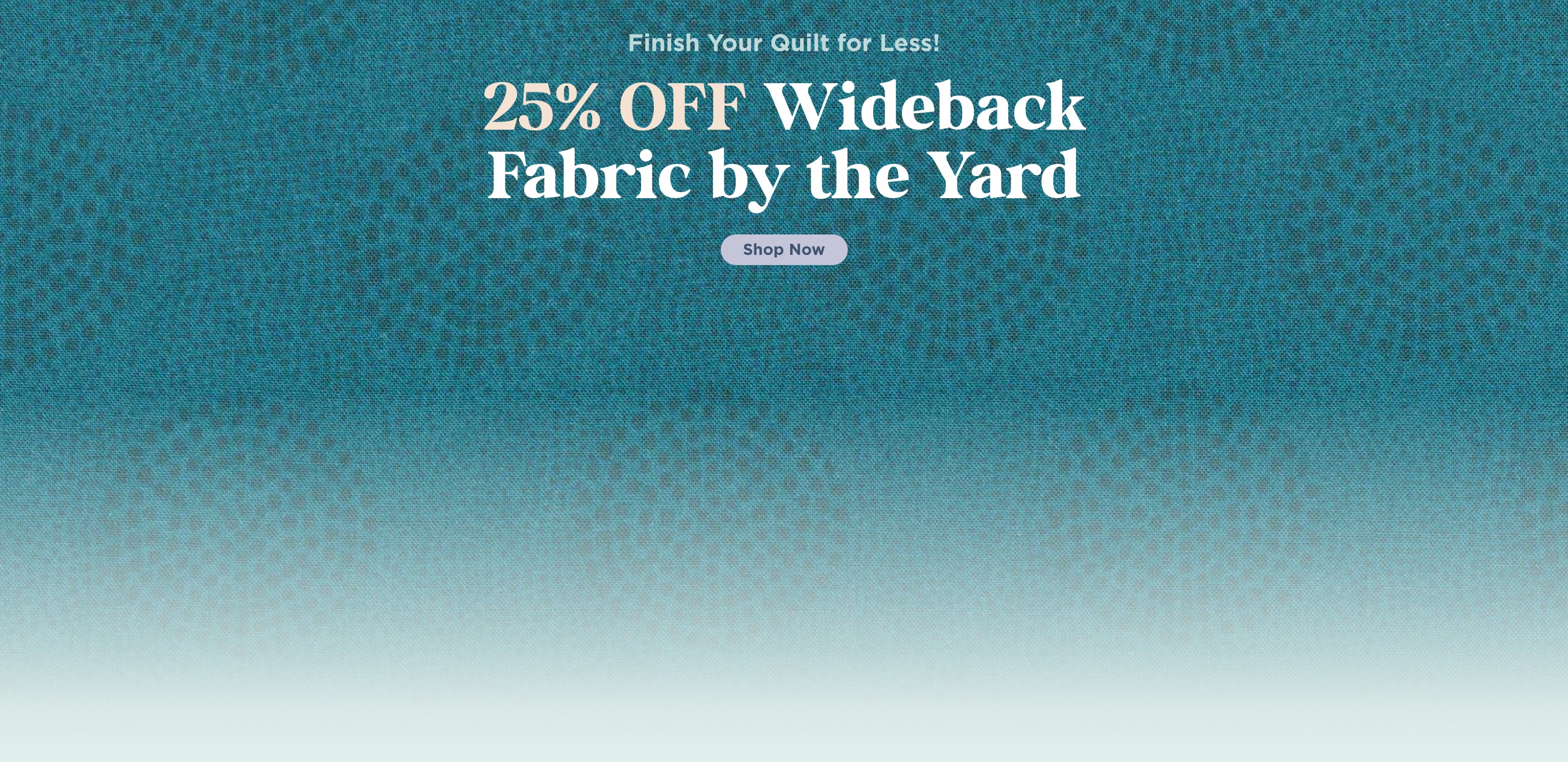 Wideback Yardage Sale