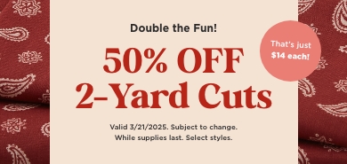 2 Yard Cuts Sale