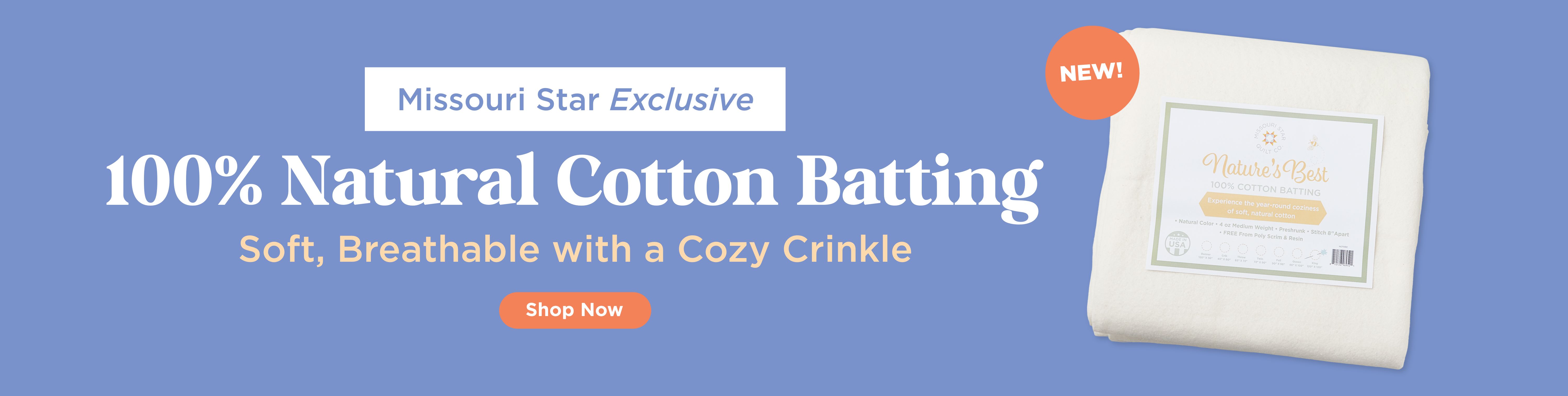 Natural Cotton Batting