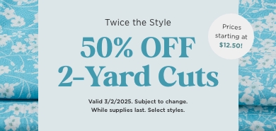 2 Yard Cut Sale