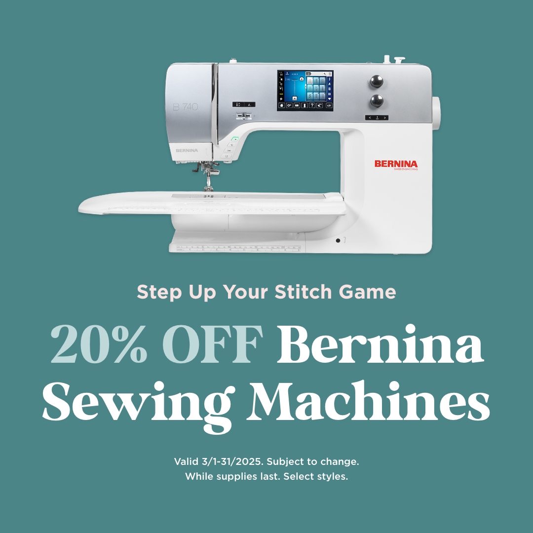 20% Off Bernina Sewing Machines