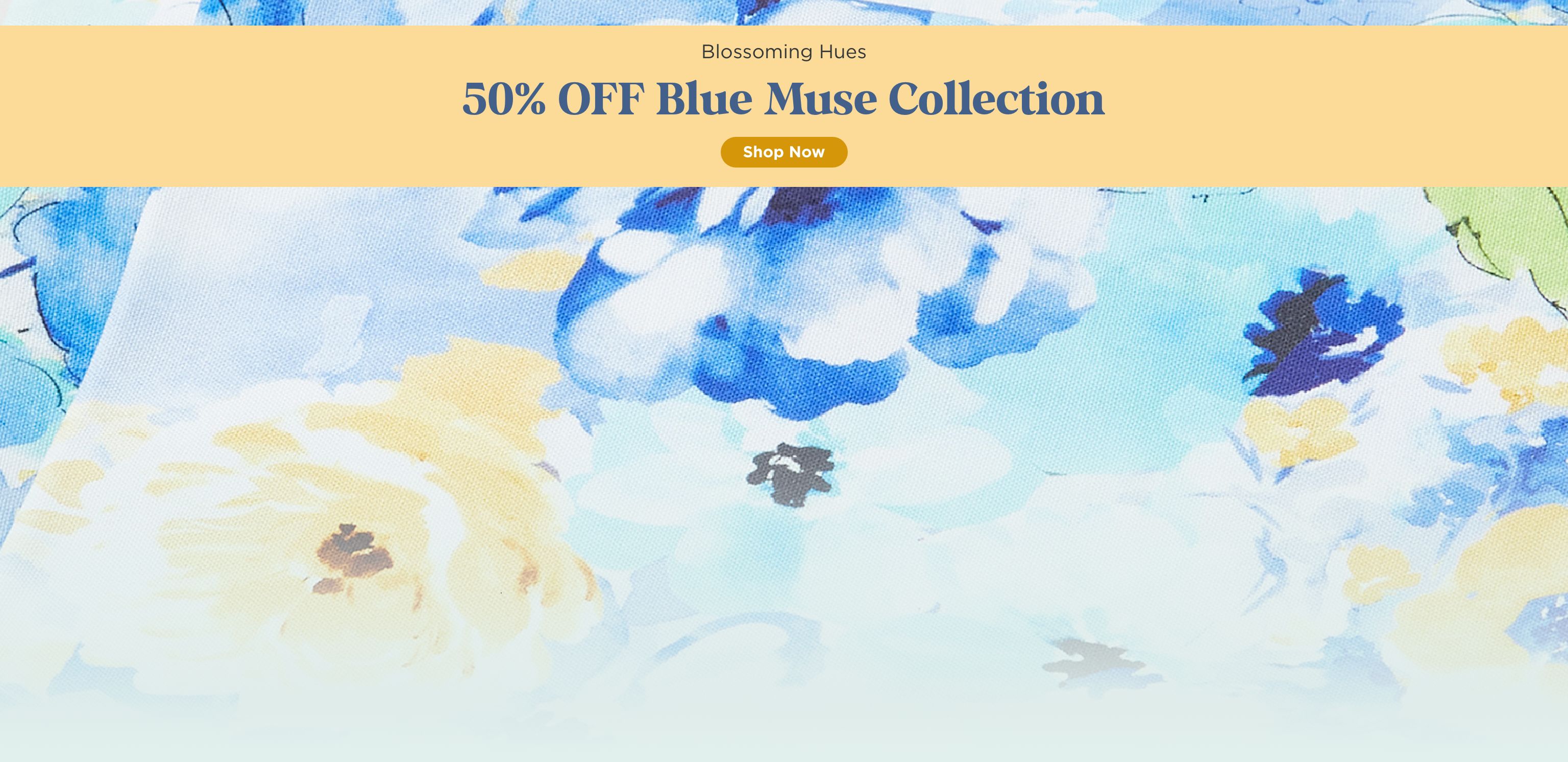 Blue Muse Fabric Sale