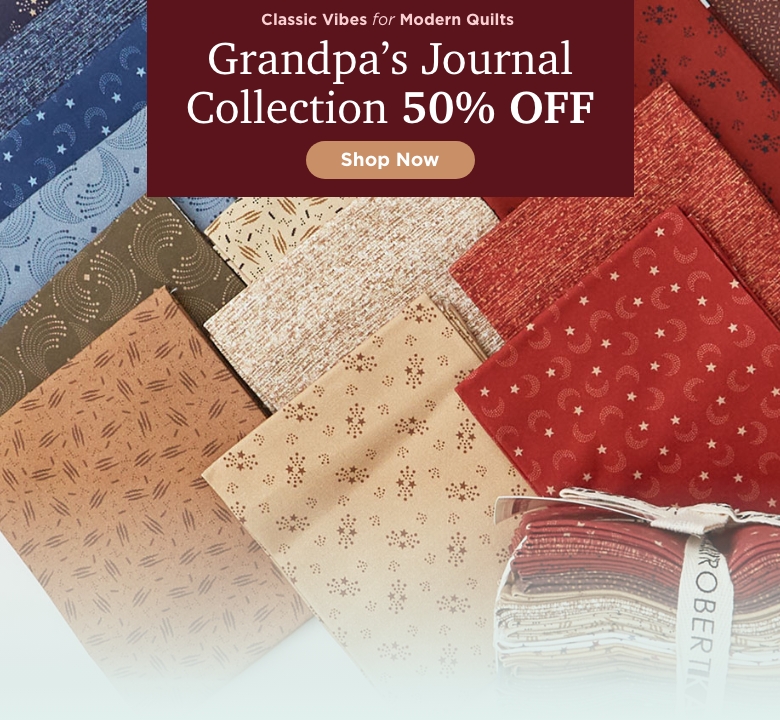 Grandpa's Journal Fabric Sale