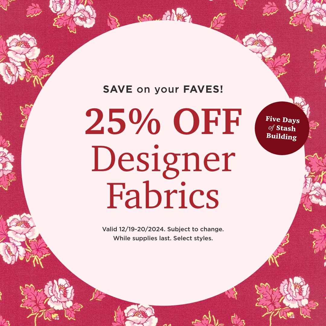 25% Off Designer Fabrics