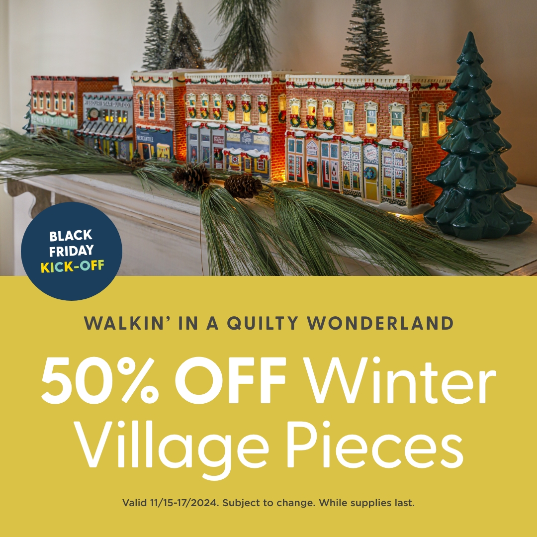 50% Off Winter Village Pieces