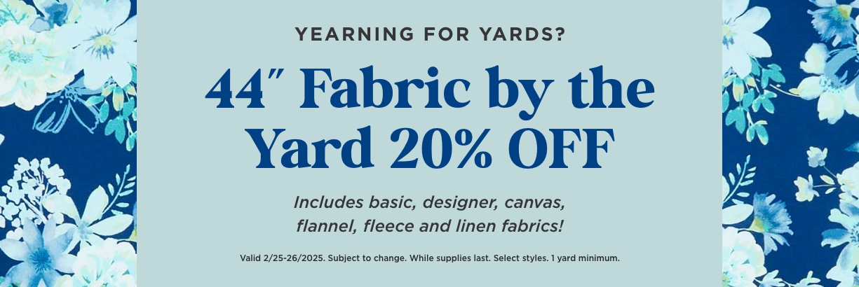 Fabric by the yard sale