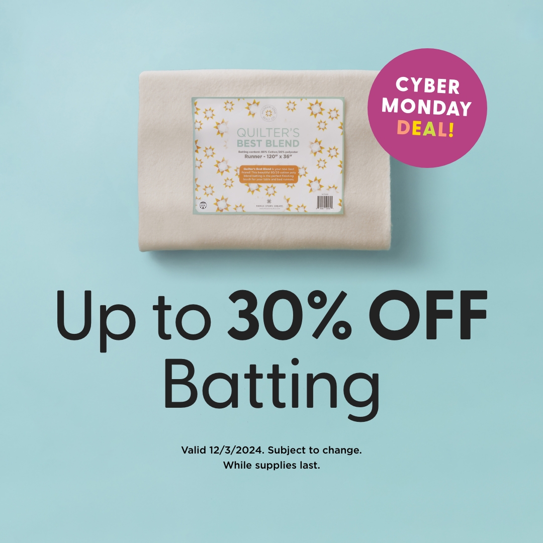 Save up to 30% Off Batting