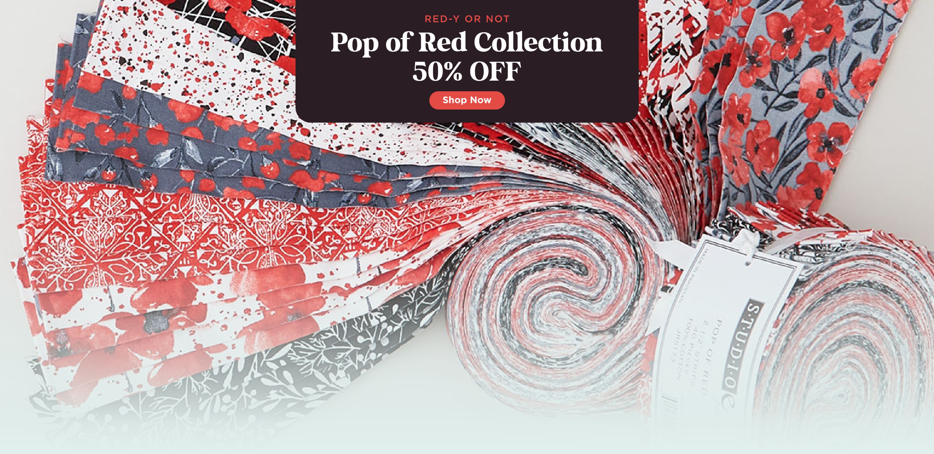 Pop of Red Fabric Sale